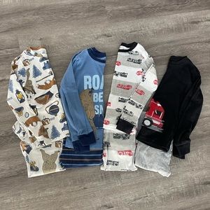 BUNDLE Boys cottons fitted pajamas